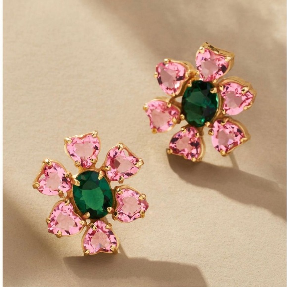 AnthropologiePAKERA PAKERA Mini Las Flores Earrings In Pink